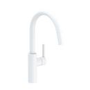 Newport Brass Matte White Single Handle Pull Down Kitchen Faucet 