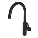 Single Handle Pull Down Kitchen Faucet in Gloss Black
