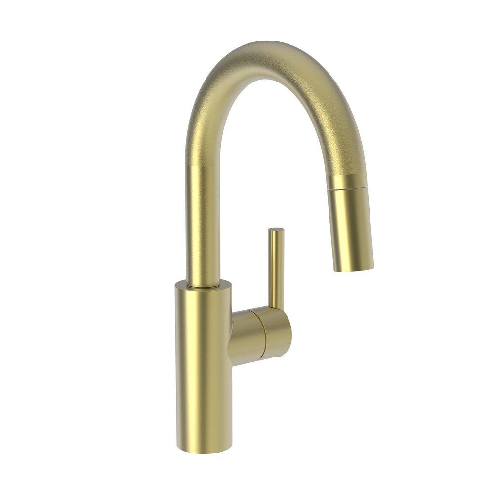 Newport Brass Satin Brass - PVD Single Lever Handle Bar Faucet 