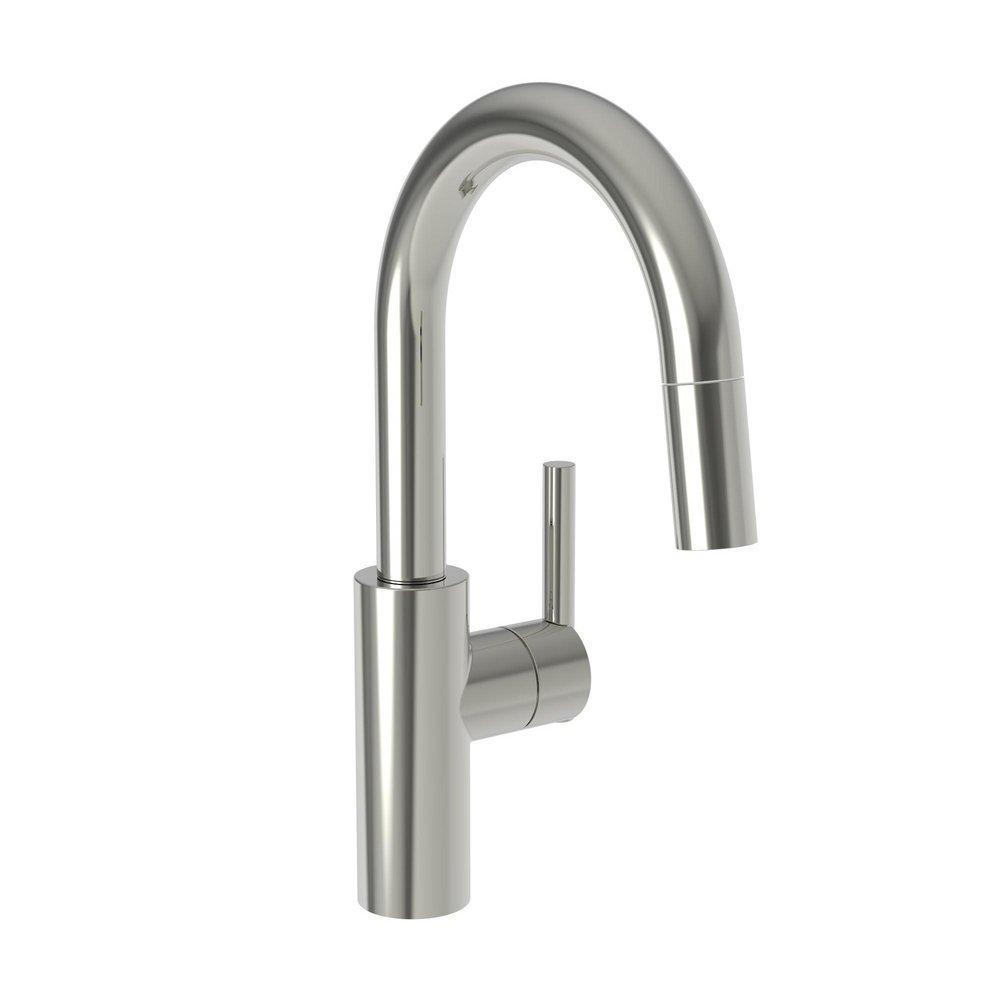 Newport Brass Polished Nickel - Natural Single Lever Handle Bar Faucet 