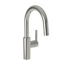 Single Handle Pull Down Bar Faucet in Polished Nickel - Natural