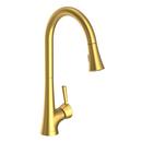 Newport Brass Satin Brass - PVD Single Handle Pull Down Kitchen Faucet 