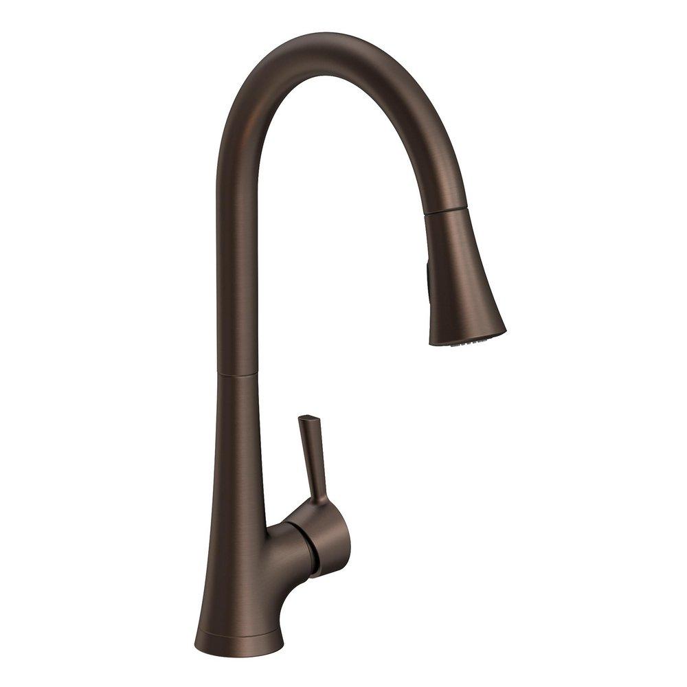 Newport Brass English Bronze Single Handle Pull Down Kitchen Faucet 