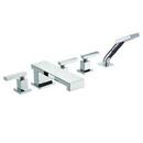 Two Handle Roman Tub Faucet with Handshower in Polished Nickel - Natural (Trim Only)