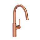 Newport Brass Antique Copper Single Handle Pull Down Kitchen Faucet 