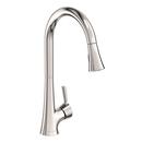 Newport Brass Polished Nickel - Natural Single Handle Pull Down Kitchen Faucet 