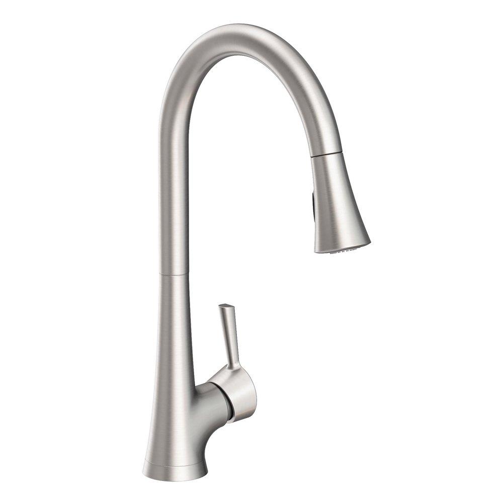 Newport Brass Stainless Steel - PVD Single Handle Pull Down Kitchen Faucet 
