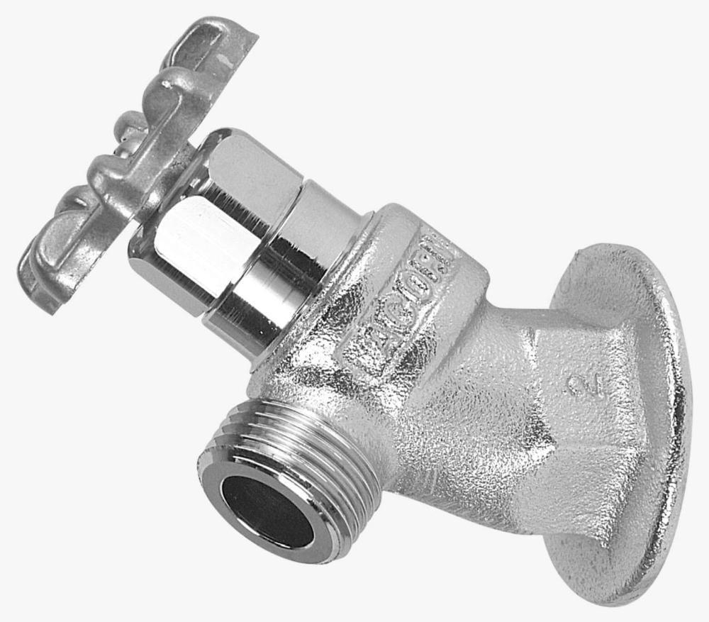 Acorn Engineering Rough Chrome Rough Brass FNPT x MHT Loose Key Hose Bibb 