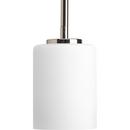 1-Light Medium E-26 Base Mini Pendant in Polished Nickel