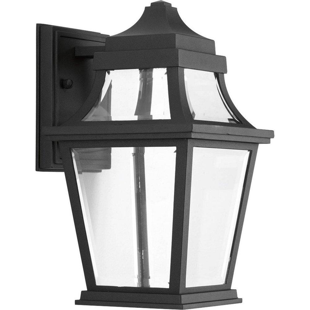 Progress Lighting Black 7-5/8 in. Medium E-26 Base Wall Sconce 