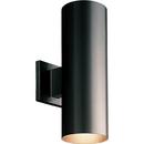 17W 2-Light LED Outdoor Wall Sconce in Black