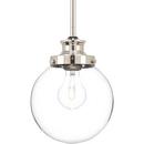 Progress Lighting Polished Nickel 100W 1-Light Medium Pendant 
