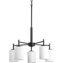Progress Lighting Textured Black 100W 5-Light Medium E-26 Base Incandescent Chandelier 