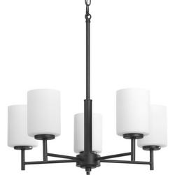 100W 5-Light Chandelier in Black