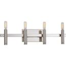 Progress Lighting Polished Nickel 60W 4-Light Candelabra E-12 Base Incandescent Bath Light 