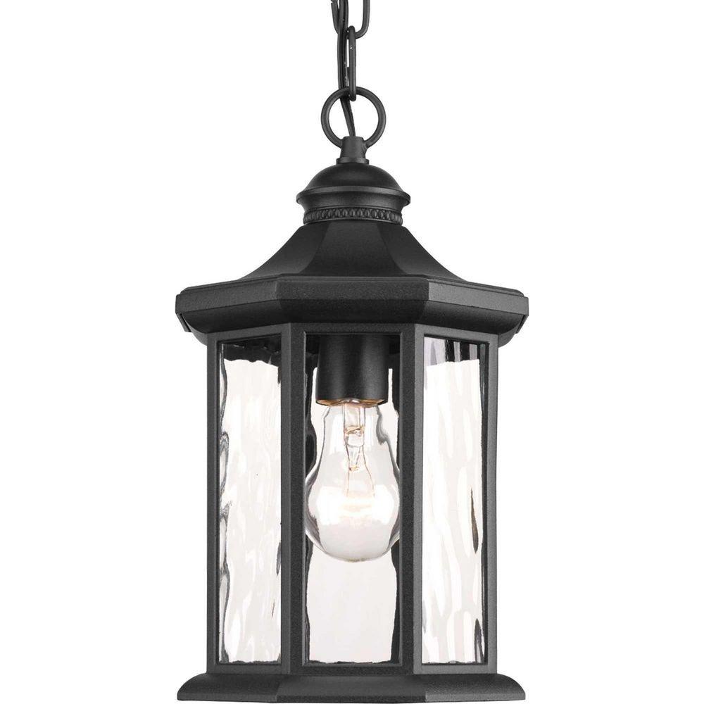 Progress Lighting Black 100W 1-Light Medium E-26 Base Incandescent Hanging Lantern 