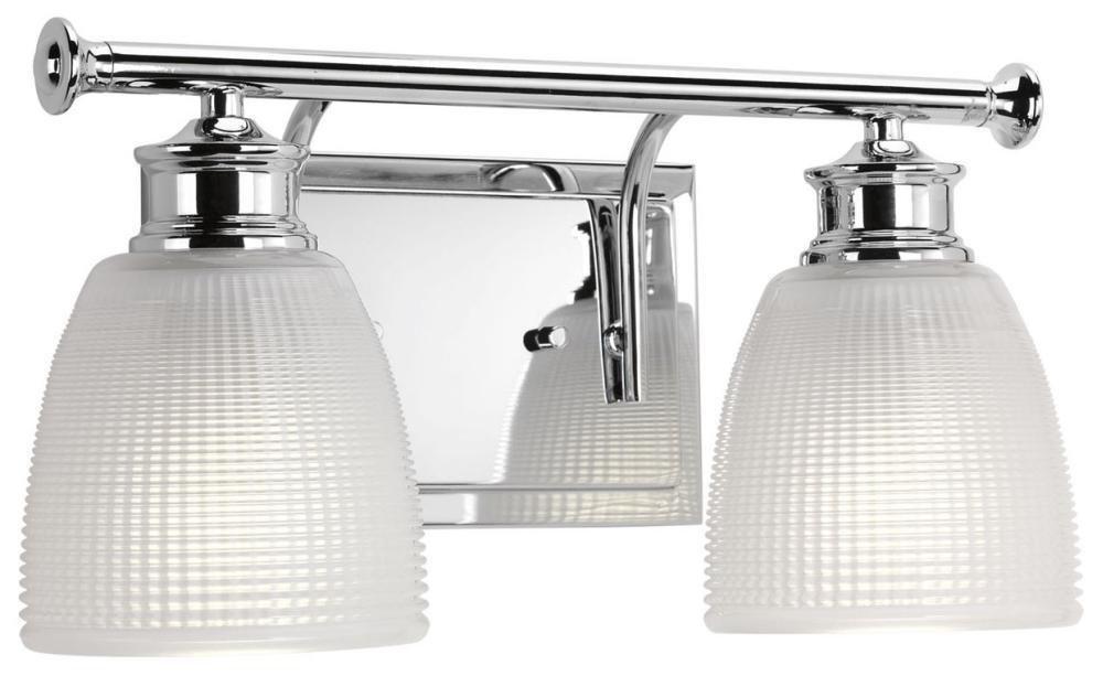 Progress Lighting Polished Chrome 2-Light Bath and Vanity Light 