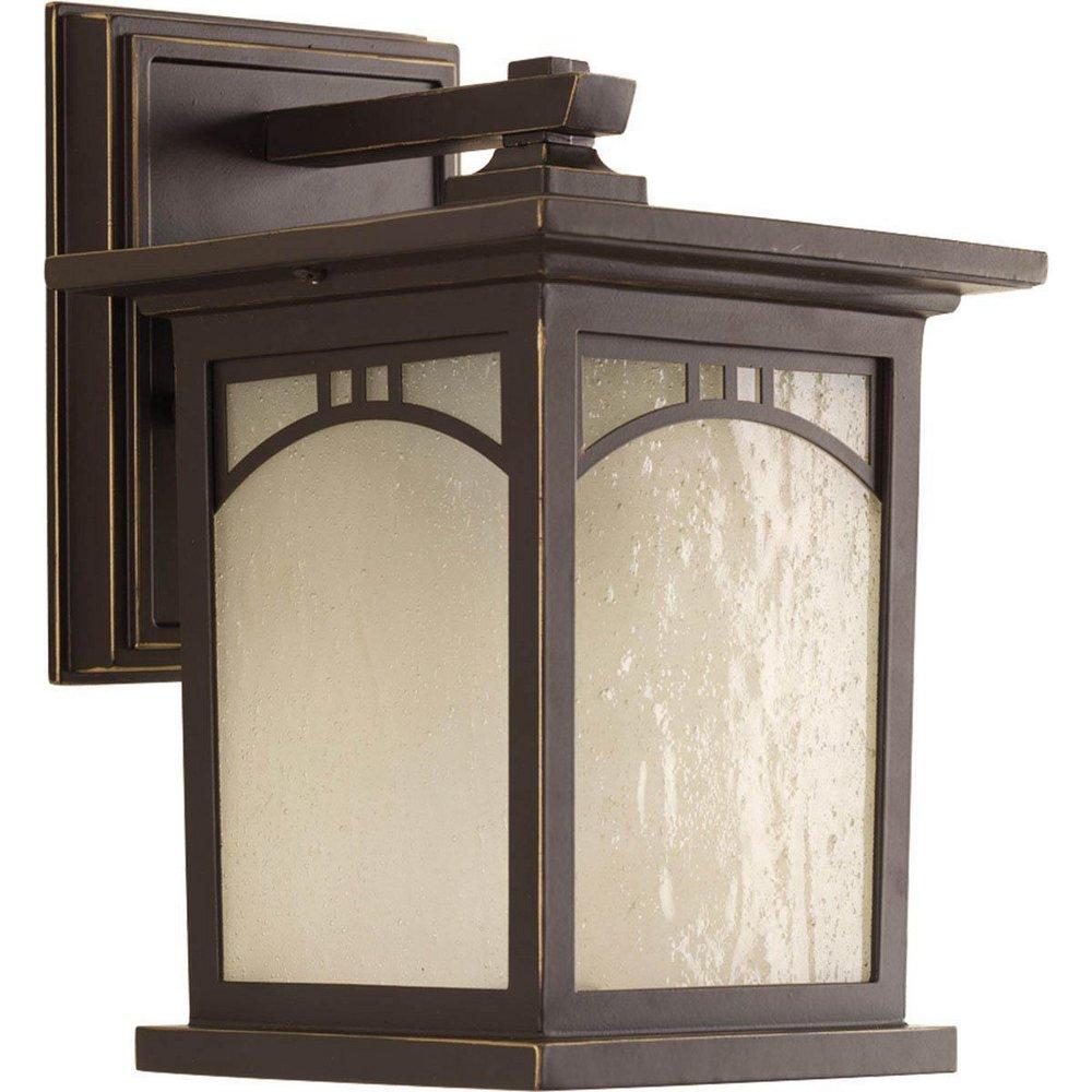 Progress Lighting Antique Bronze 6-7/8 in. Medium E-26 Base Wall Sconce 