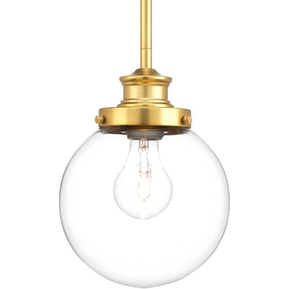 Progress Lighting Natural Brass 100W 1-Light Medium Pendant 