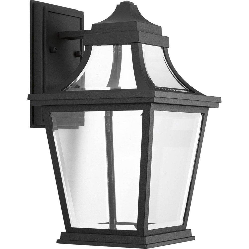 Progress Lighting Black 14-3/4 in. 9W 1-Light LED Outdoor Wall Sconce 