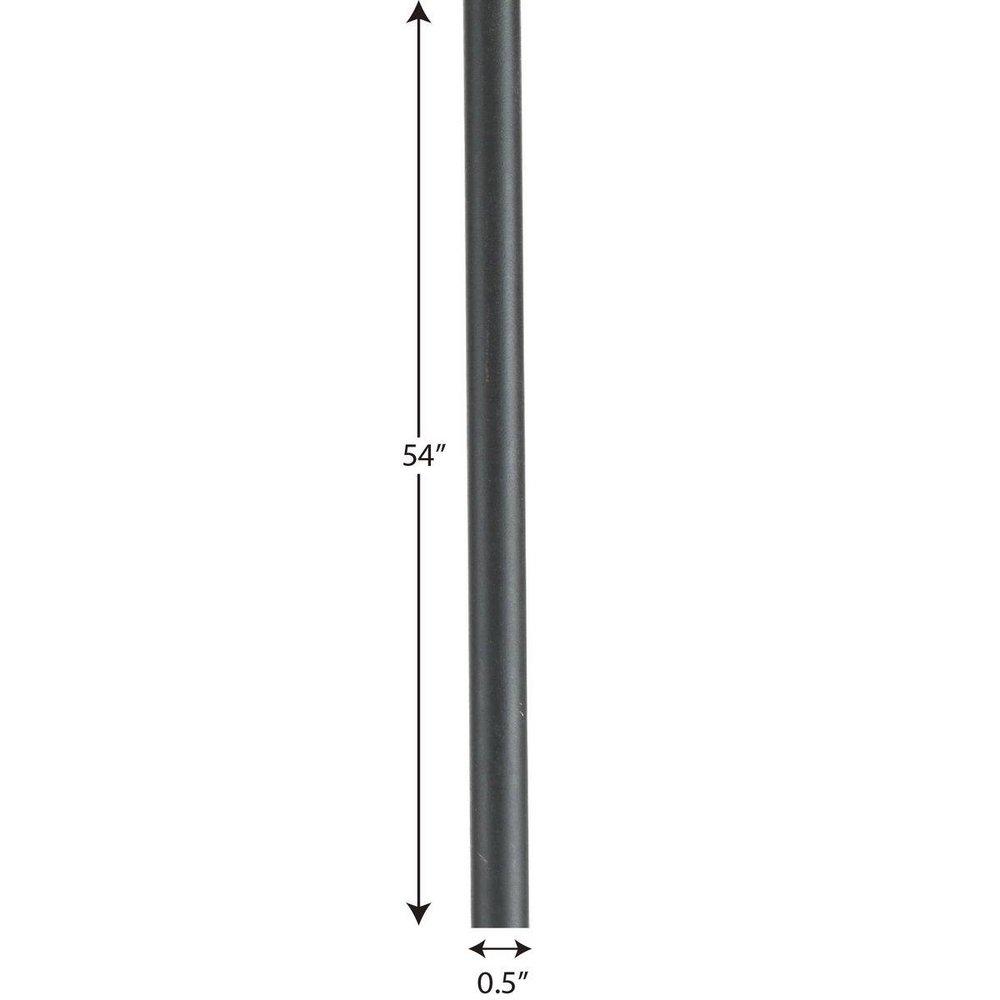 Progress Lighting Black 54 x 1/2 in. Stem Extension Kit 