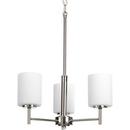 100W 3-Light Medium E-26 Base Incandescent Chandelier in Polished Nickel