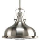 Progress Lighting Brushed Nickel 16 in. 17W 1-Light LED Pendant 