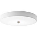 17W 1-Light 120V LED Round Wall or Ceiling Mount Fixture in Brushed Nickel