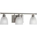 Progress Lighting Brushed Nickel 3-Light Bath and Vanity Light 