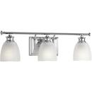 Progress Lighting Polished Chrome 3-Light Bath and Vanity Light 