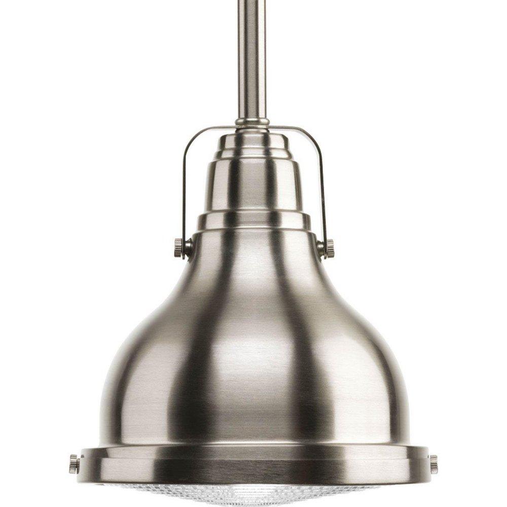 Progress Lighting Brushed Nickel 1-Light 9W LED Mini Pendant 