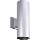 2-Light 17W Outdoor LED Wall Sconce in Metallic Grey