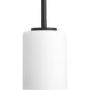 4 in. 1-Light Ceiling Mount Mini-Pendant in Black