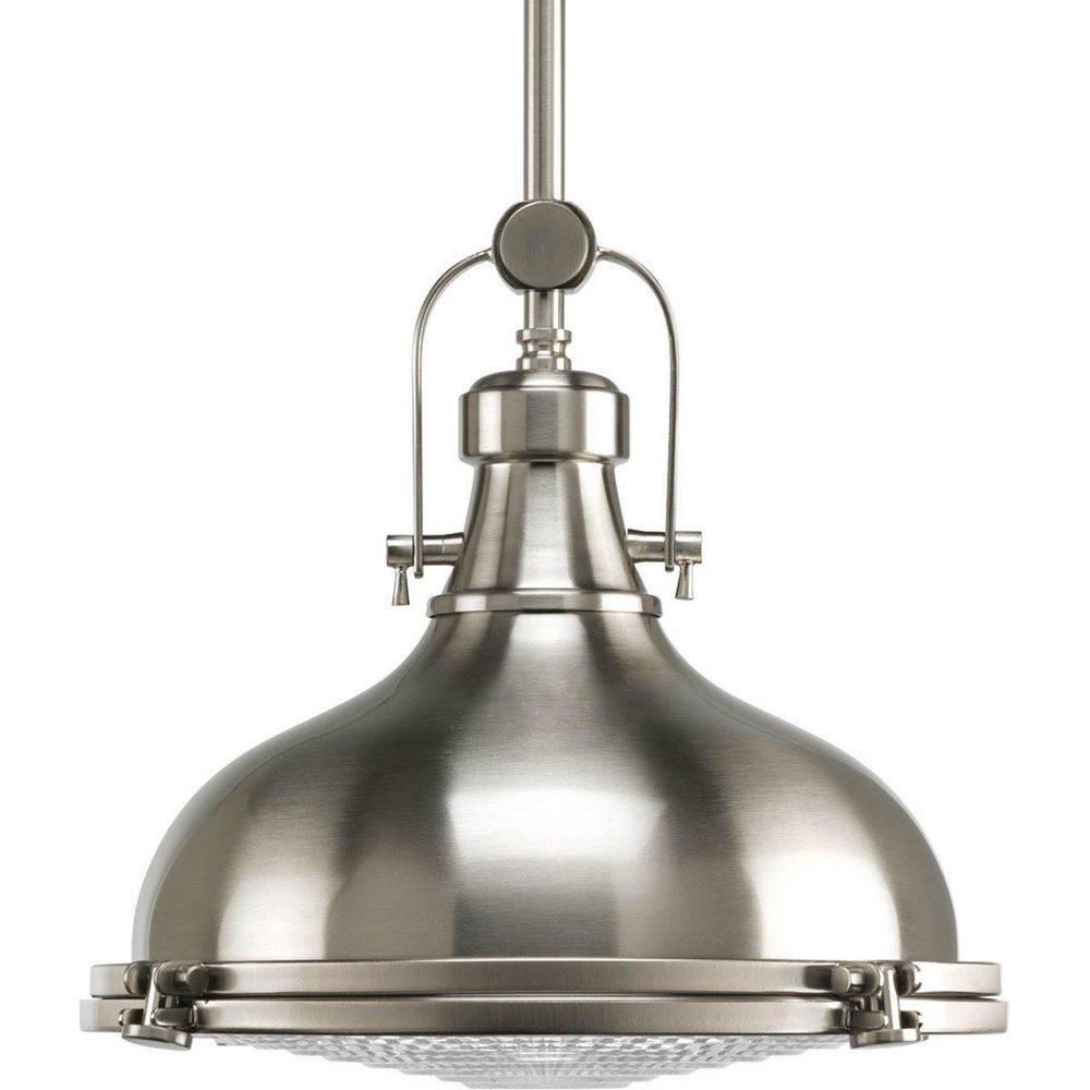 Progress Lighting Brushed Nickel 1-Light 17W LED Pendant 