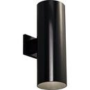 8-7/8 in. 29W 2-Light Outdoor LED Wall Sconce in Black
