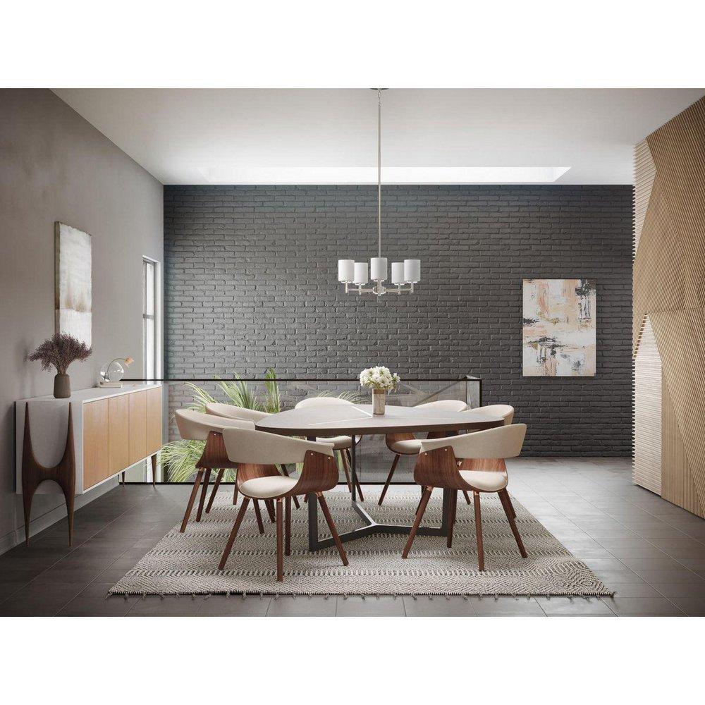 Progress Lighting Polished Nickel 100W 5-Light Medium E-26 Base Incandescent Chandelier 