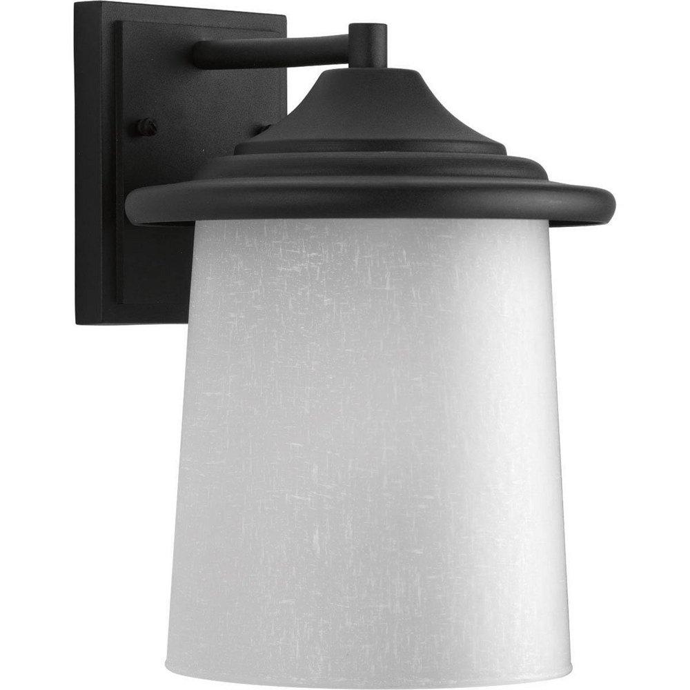 Progress Lighting Black 11-1/8 in. 100W 1-Light Outdoor Wall Lantern 