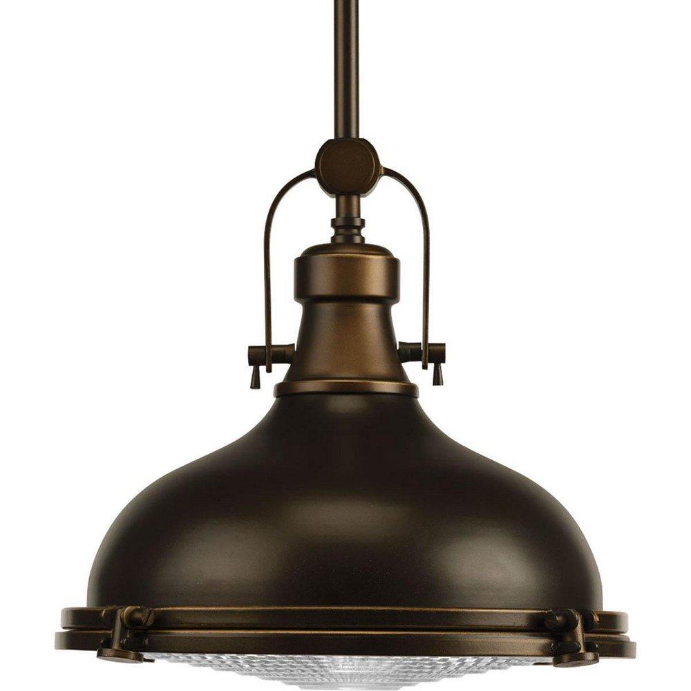 Progress Lighting Oil Rubbed Bronze 12-1/8 in. 17W 1-Light LED Pendant 