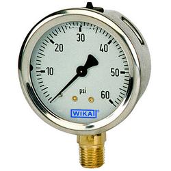 2-1/2 x 1/4 in. 100 psi Stainless Steel Pressure Gauge
