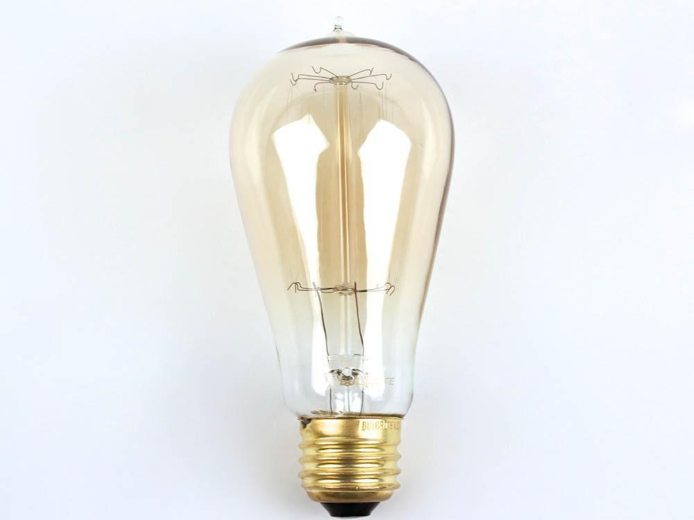 Bulbrite Industries Amber ST18 Dimmable Incandescent Light Bulb with Medium Base 
