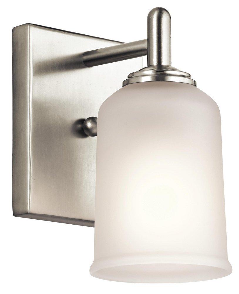 Kichler Lighting Brushed Nickel 100W 1-Light Medium E-26 Base Incandescent Wall Sconce 