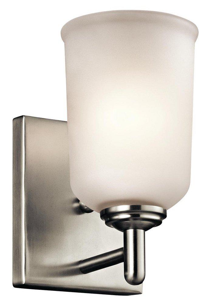 Kichler Lighting Brushed Nickel 100W 1-Light Medium E-26 Base Incandescent Wall Sconce 