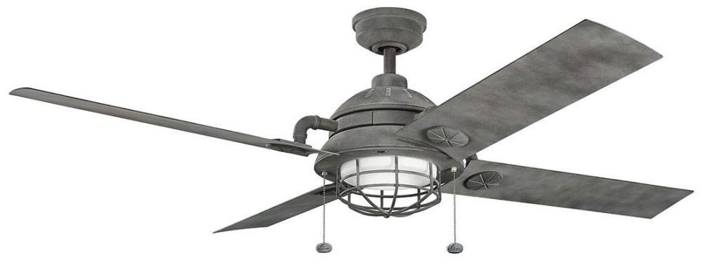Kichler Lighting Weathered Zinc 65 in. 4-Blade Ceiling Fan 
