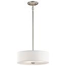 Kichler Lighting Brushed Nickel 100W 3-Light Medium Incandescent Semi-Flush Ceiling Light 