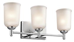 3-Light Bath Light in Polished Chrome