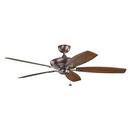 82W 5-Blade Ceiling Fan with 60 in. Blade Span and Light Kit in Oil Brushed Bronze