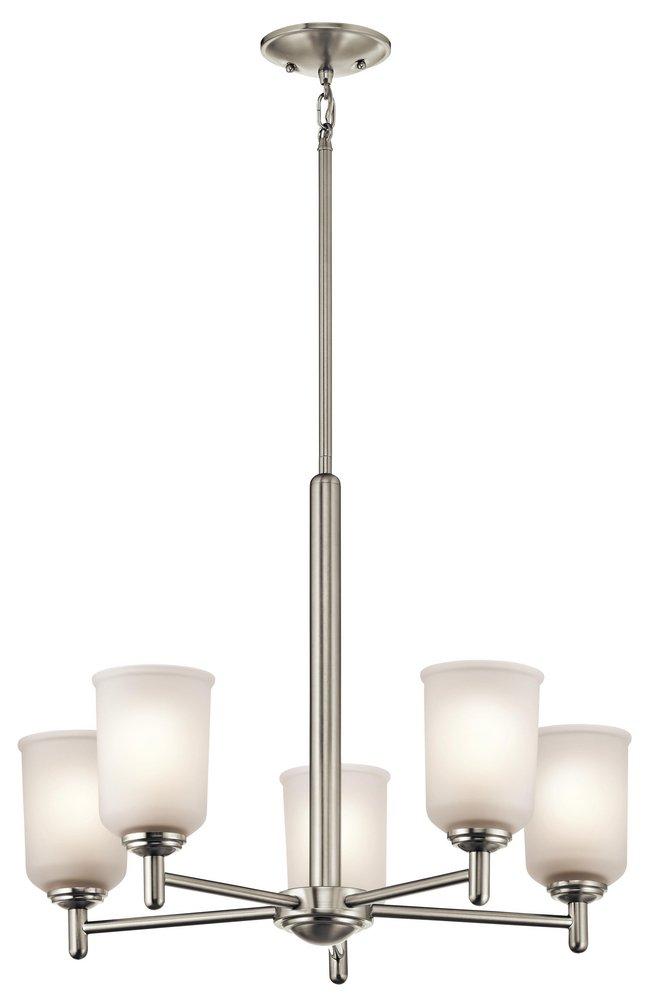 Kichler Lighting Brushed Nickel 100W 5-Light Mini Chandelier 