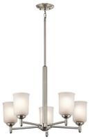 Kichler Lighting Brushed Nickel 100W 5-Light Mini Chandelier 