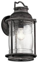1-Light Large Outdoor Lantern in Weathered Zinc