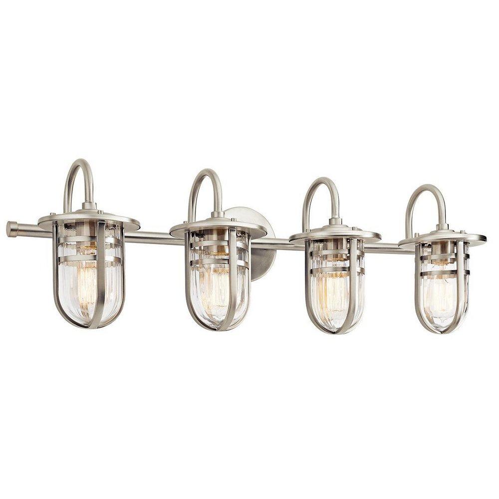 Kichler Lighting Brushed Nickel 4-Light Bath Light 